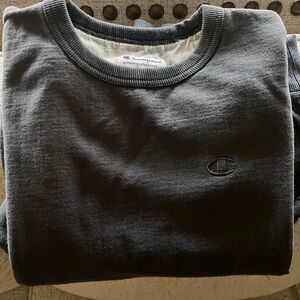 Champion Men's Dark Gray Crewneck Sweater